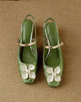 Camellia Slingback Pumps