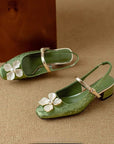 Camellia Slingback Pumps