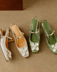 Camellia Slingback Pumps