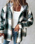 Sarinna Hooded Checkered Jacket