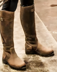 Lenira Suede Knee-High Riding Boots