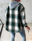 Sarinna Hooded Checkered Jacket