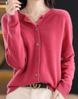 Liora Merino Wool Button Cardigan