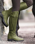 Lenira Suede Knee-High Riding Boots